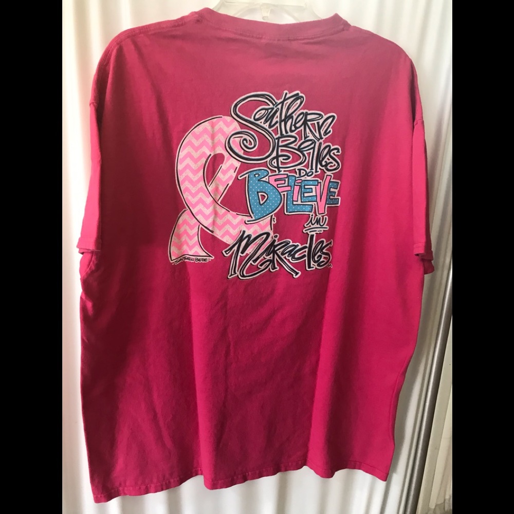 SOUTHERN BELLE | Pink Ribbon Breast Cancer Tee